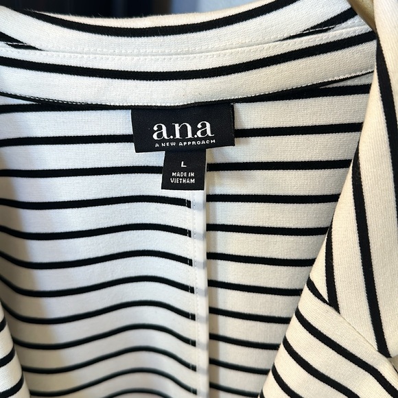 Striped stretch/knit blazer size L - Picture 2 of 5